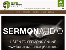 Tablet Screenshot of laurelnazarene.org